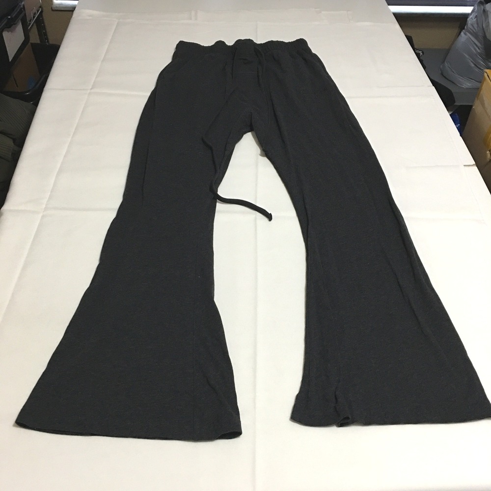 Fear Of God Essentials Flare Pants Medium Dark Gray Drawstring Wide Leg